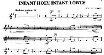 小提琴谱 | INFANT HOLY, INFANT LOWLY(小提琴分谱)