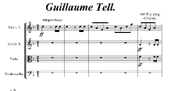 小提琴谱 | Guillaume Tell(弦乐四重奏)