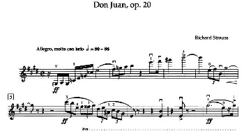 小提琴谱 | Don Juan Op.20(管弦乐选录·ARCT级)理查德·施特劳斯