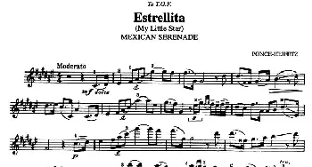小提琴谱 | Estrellita(爱斯特丽塔)PROKOFIEFF-HEIFETZ(普罗科菲耶夫-海菲茨）
