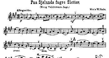 小提琴谱 | Paa Sjolunds fagre Sletter.