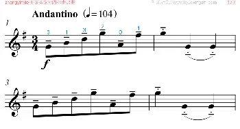 小提琴谱 | G大调小步舞曲-巴赫 [大字排版](小提琴)巴赫
