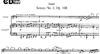 小提琴谱 | Violin Sonata No.2 Op.108(小提琴+钢琴伴奏)