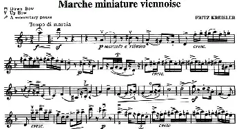 小提琴谱 | MARCHE MINIATURE VIENNOISE