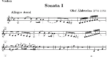 小提琴谱 | Sonata I(阿尔斯顿作曲版)阿尔斯顿