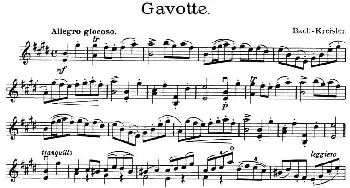 小提琴谱 | Gavotte.(加沃特 克莱斯勒作曲版)