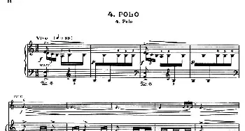 小提琴谱 | Suite of Spanish Folksongs:4 POLO(小提琴+钢琴伴奏)法利亚