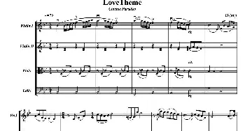 小提琴谱 | Love Theme(弦乐四重奏)
