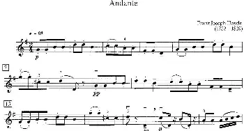 小提琴谱 | Andante(行板)