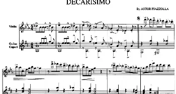 小提琴谱 | DECARISIMO(小提琴+吉他)皮亚佐拉