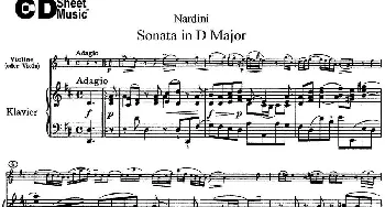 小提琴谱 | Nardini Violin Sonata in D Major(小提琴+钢琴伴奏)