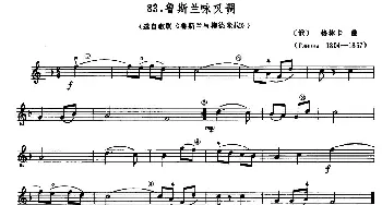 小提琴谱 | 学琴之路练习曲83 鲁斯兰咏叹调  [俄]格林卡