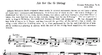 小提琴谱 | AIR FOR THE G STRING