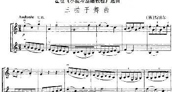 小提琴谱 | 霍曼《小提琴基础教程》选曲 三拍子舞曲(二重奏)[德]斯波尔