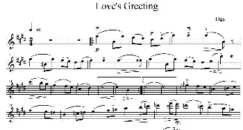 小提琴谱 | Love's Greeting(爱的致意)