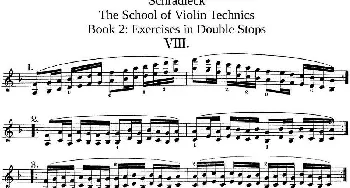 小提琴谱 | 史拉迪克小提琴技术练习 第2册(Ⅷ)