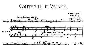 小提琴谱 | CANTABILE E VALZER(钢琴伴奏小提琴谱)