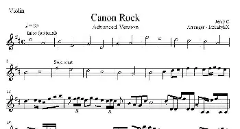 小提琴谱 | Canon Rock(卡农 摇滚)
