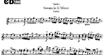 小提琴谱 | Violin Sonata in G Minor