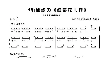 小提琴谱 | 红莓花儿开(手风琴二重奏f小调练习)杜那耶夫斯基