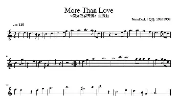 小提琴谱 | More Than Love(韩国电影《假如爱有天意》主题曲)