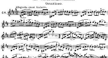 小提琴谱 | 马扎斯小提琴练习曲 Op.36 第二册 华丽练习曲(48)