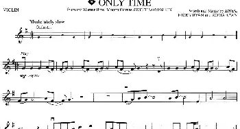 小提琴谱 | ONLY TIME