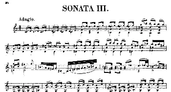 小提琴谱 | SONATAⅢ(奏鸣曲Ⅲ)Bach(巴赫）