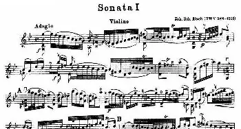 小提琴谱 | Sonata I
