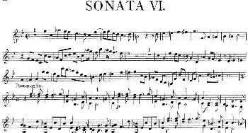 小提琴谱 | Biber Violin Sonata VI