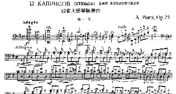 A. Piatti 12 Caprice Op.25(皮阿蒂 12首大提琴随想曲) 第十一)