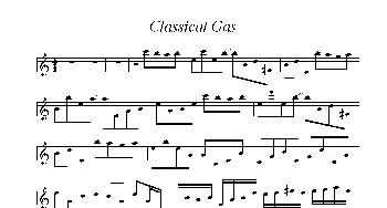 小提琴谱 | Classical Gas(小提琴谱)