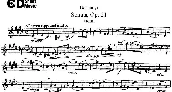 小提琴谱 | Dohnanyi Sonata Op.21