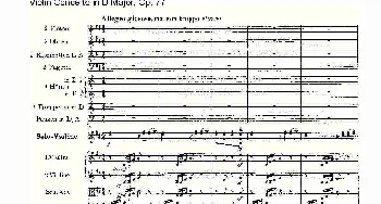 小提琴谱 | D大调小提琴协奏曲, Op.77第三乐章