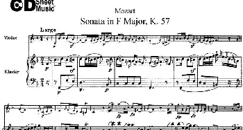 小提琴谱 | Violin Sonata in F Major K.357(小提琴+钢琴伴奏)