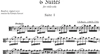 Bach《6 Suites》(巴赫《组曲》中提琴)巴赫