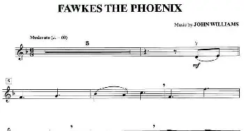小提琴谱 | FAWKES THE PHOENIX(凤凰城福克斯)