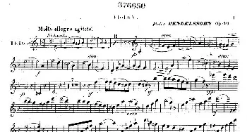 小提琴谱 | Piano Trio No.1 in d Minor Op.49(d小调第一钢琴三重奏·小提琴独奏版)[德]巴托尔迪·门德尔松