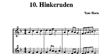小提琴谱 | Hinkeruden(简易二重奏)Tom Horn(霍恩·汤姆）