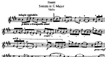 小提琴谱 | Sonata in E Major