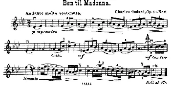 小提琴谱 | Bon til Madonna.