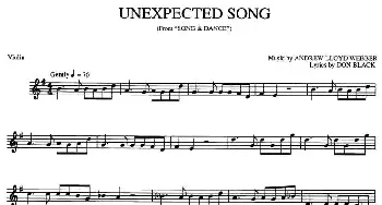 小提琴谱 | UNEXPECTED SONG(不期而至的歌)
