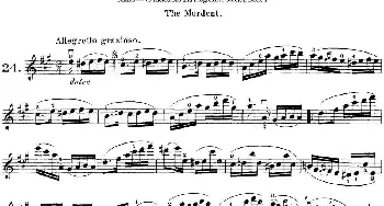 小提琴谱 | 马扎斯小提琴练习曲 Op.36 第一册 特殊练习曲(24)