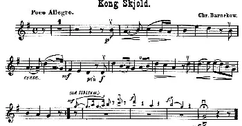 小提琴谱 | Kong Skjold.