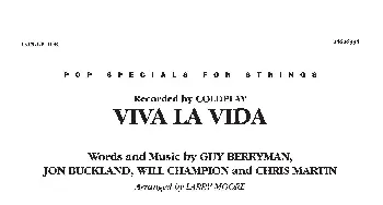 小提琴谱 | VIVA LA VIDA(总谱)