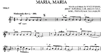 小提琴谱 | MARIA,MARIA