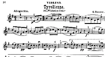 小提琴谱 | Tyrolienne.