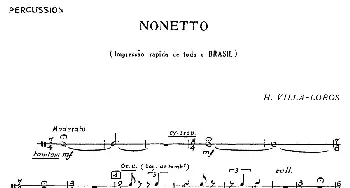 Nonetto(打击乐器组分谱)