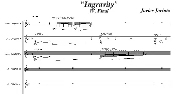 Ingravity(第四乐章)(总谱)  Javier Jacinto