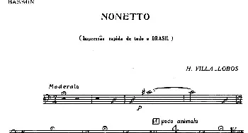 Nonetto(巴松分谱)